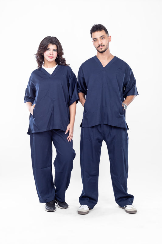 V-Neck Navy Scrub