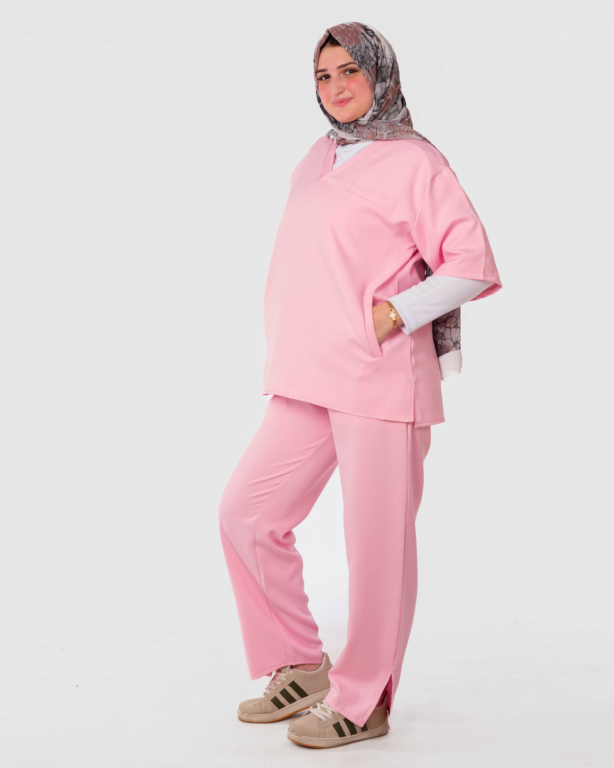 V-Neck Pink Scrub