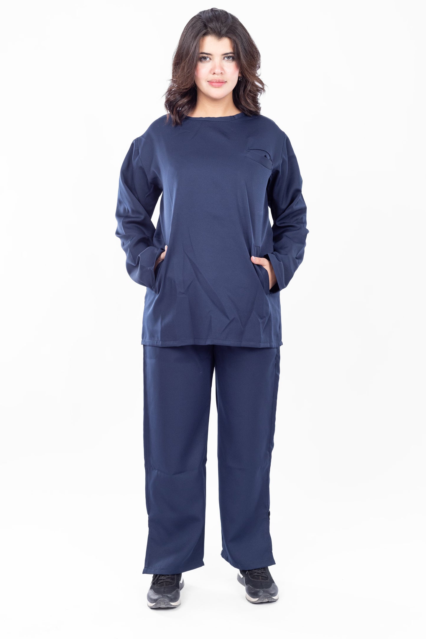 Closed Neck Navy Scrub