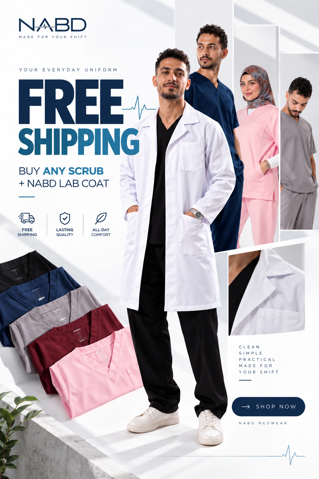NABD Lab Coat Bundle — FREE SHIPPING