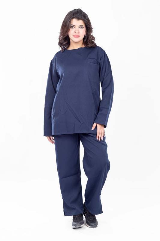Closed Neck Navy Scrub