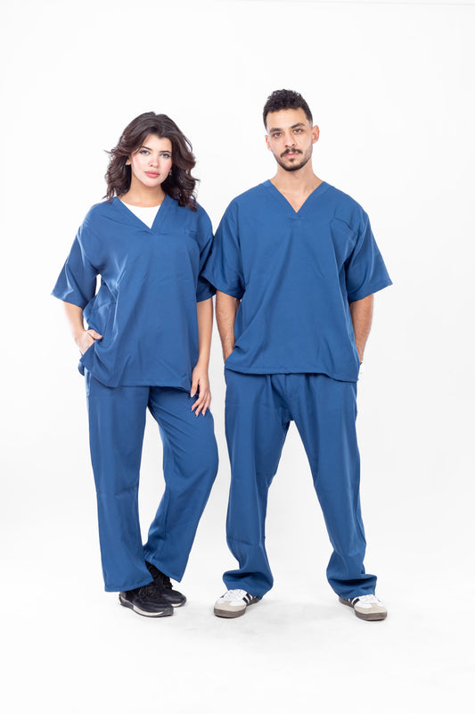 V-Neck Blue Scrub