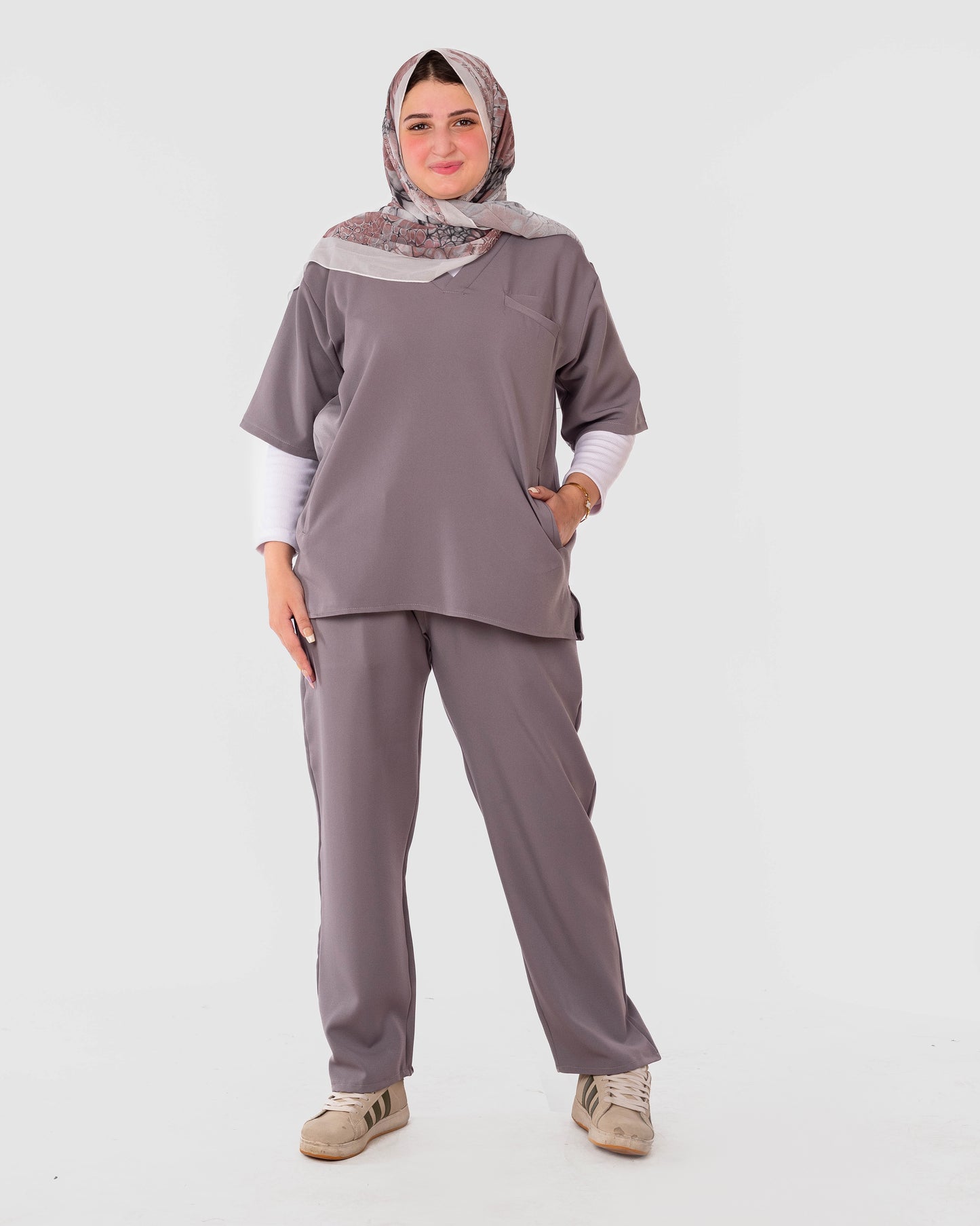 V-Neck Grey Scrub
