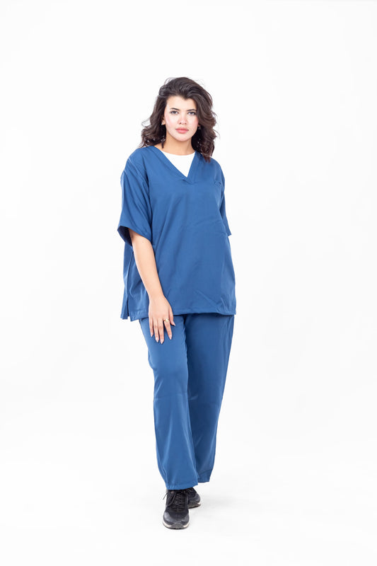 V-Neck Blue Scrub