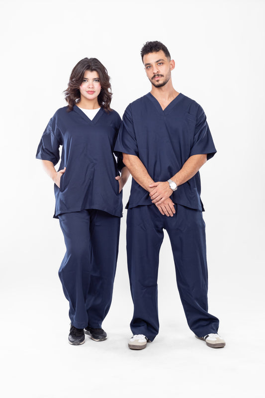 V-Neck Navy Scrub