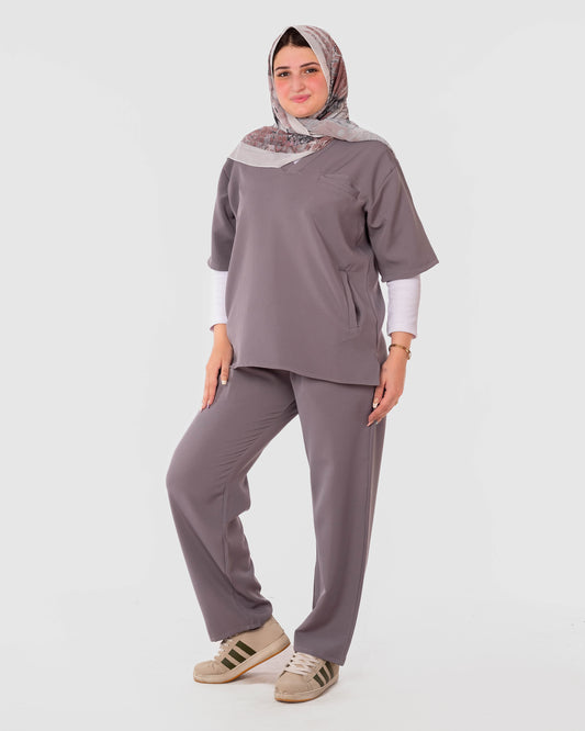 V-Neck Grey Scrub